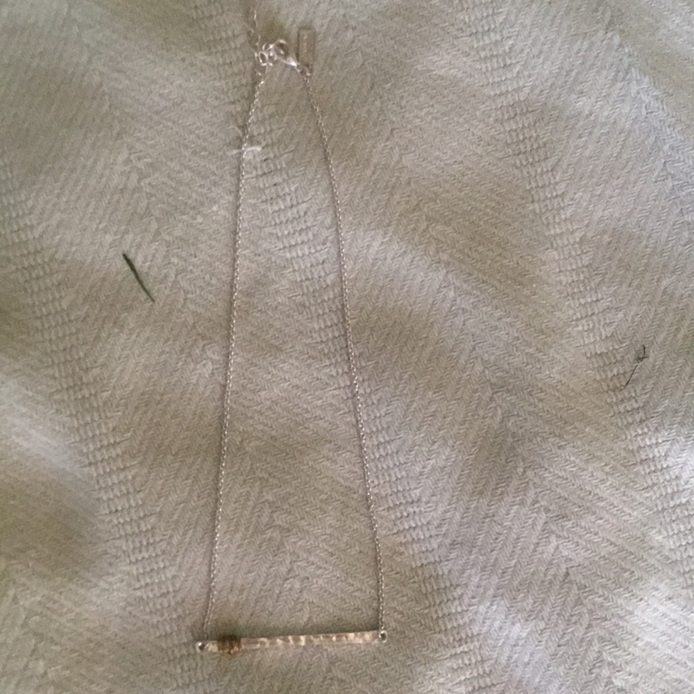 Sterling silver canvas necklace